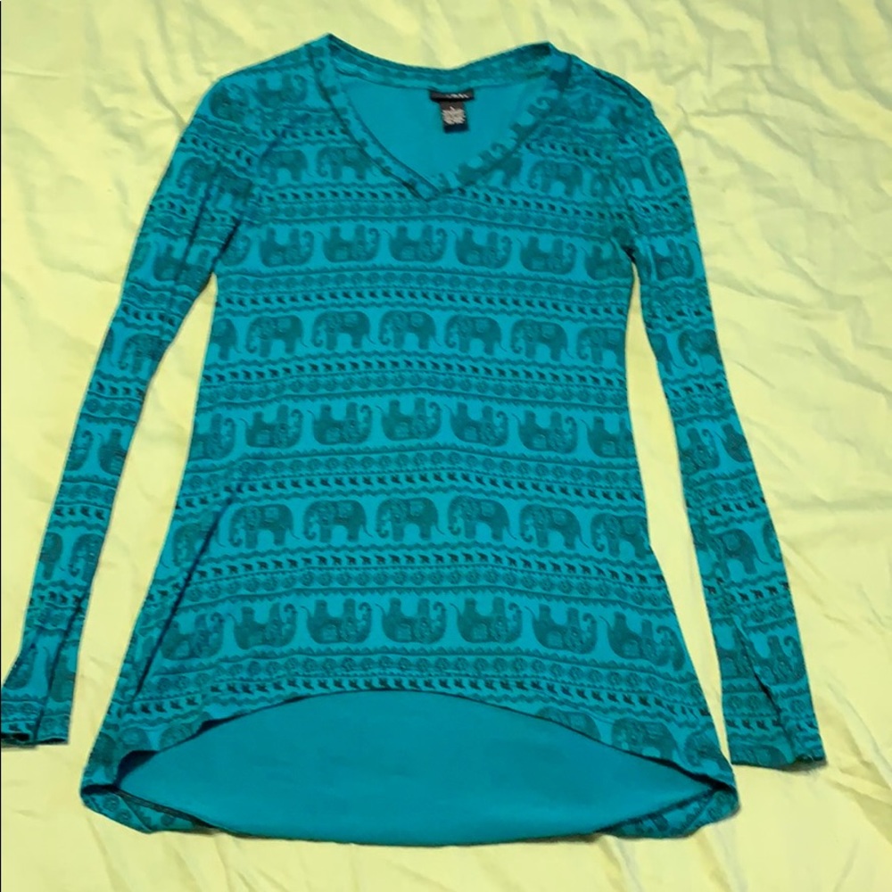 Long Sleeve Elephant Print
